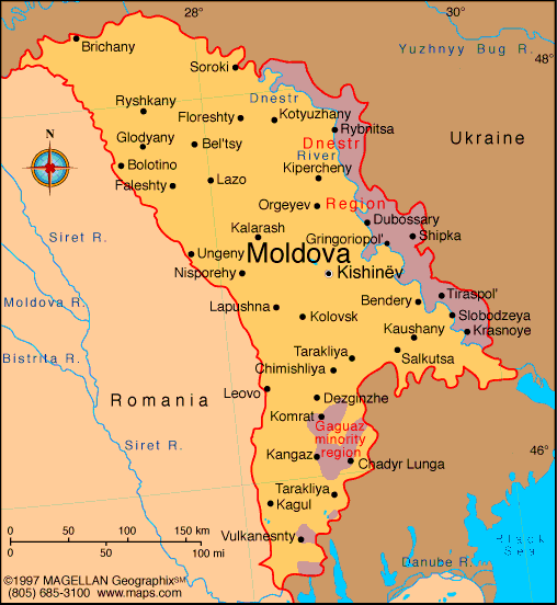 Chisinau map